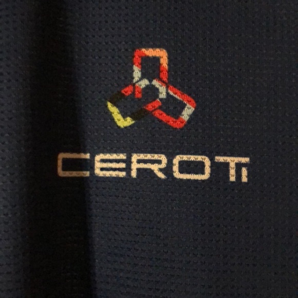 Cerot cycling jersey m/xl short sleeve zip up pockets reflective strips - Picture 2 of 7